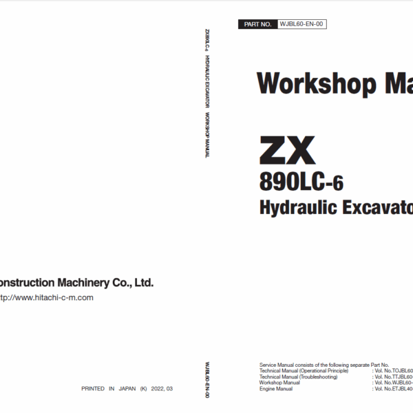 ZX890LC-6 Workshop Manual