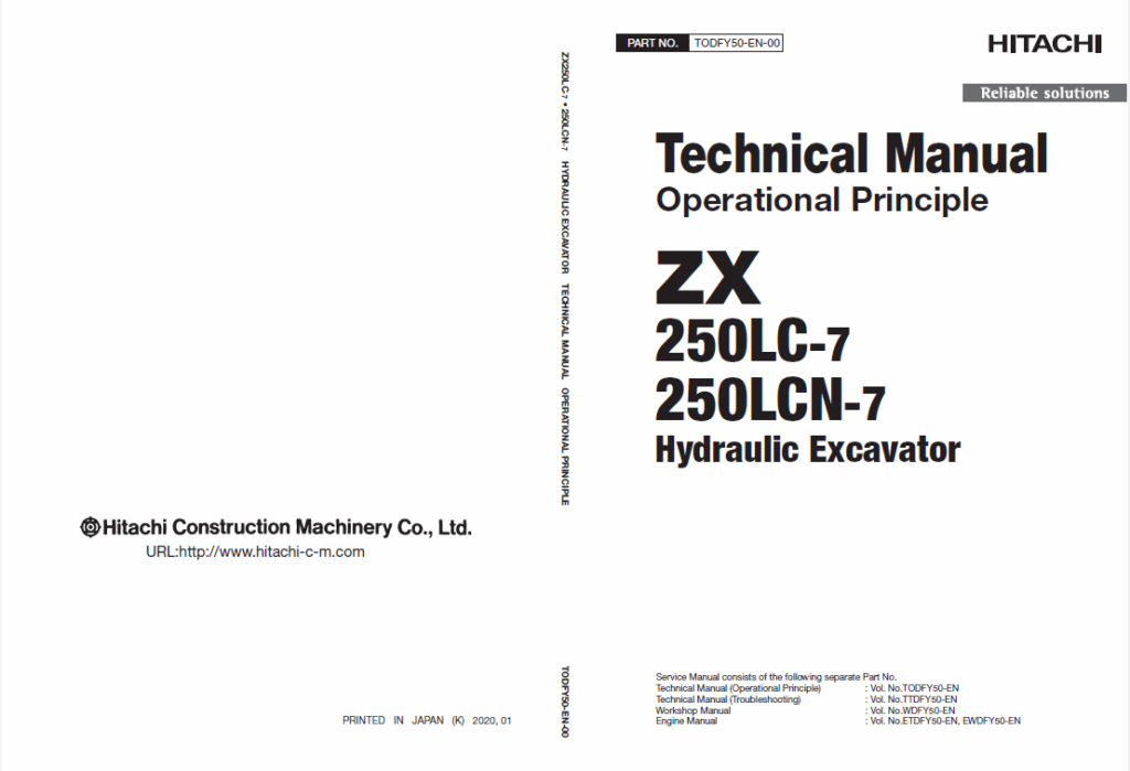 ZX250LC-7250LCN-7 Technical Manual (Operational Principle)