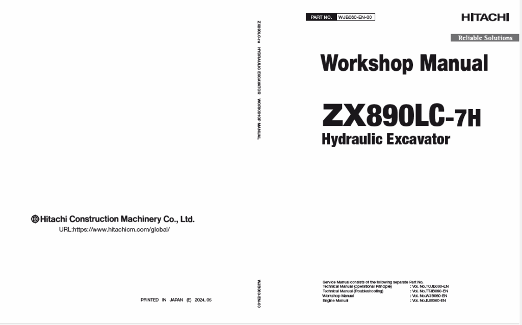 ZX890LC-7H Workshop Manual