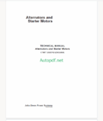 John Deere Alternators and Starter Motors Technical Manual (CTM77)