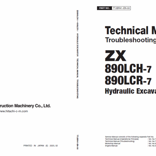 ZX890LCH-7890LCR-7 Technical Manual (Troubleshooting)