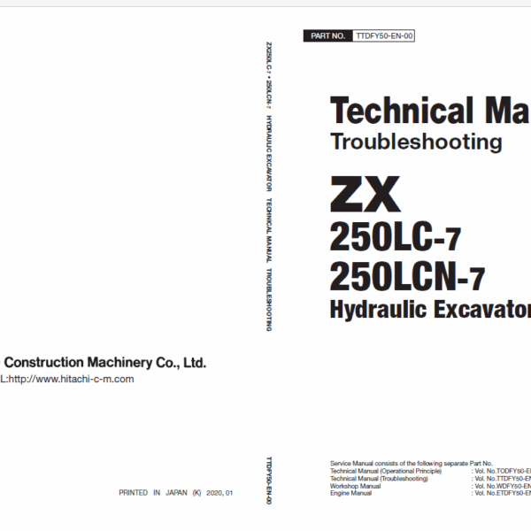 ZX250LC-7250LCN-7 Technical Manual (Troubleshooting)