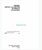 John Deere AMT600 AMT622 and AMT626 All Material Transporters Technical Manual (TM1363)