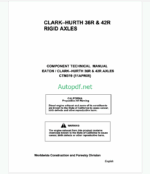 John Deere Clark Hurth 36R & 42R Rigid Axles Component Technical Manual (CTM319)