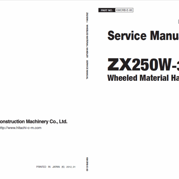 ZX250W-3 Service Manual
