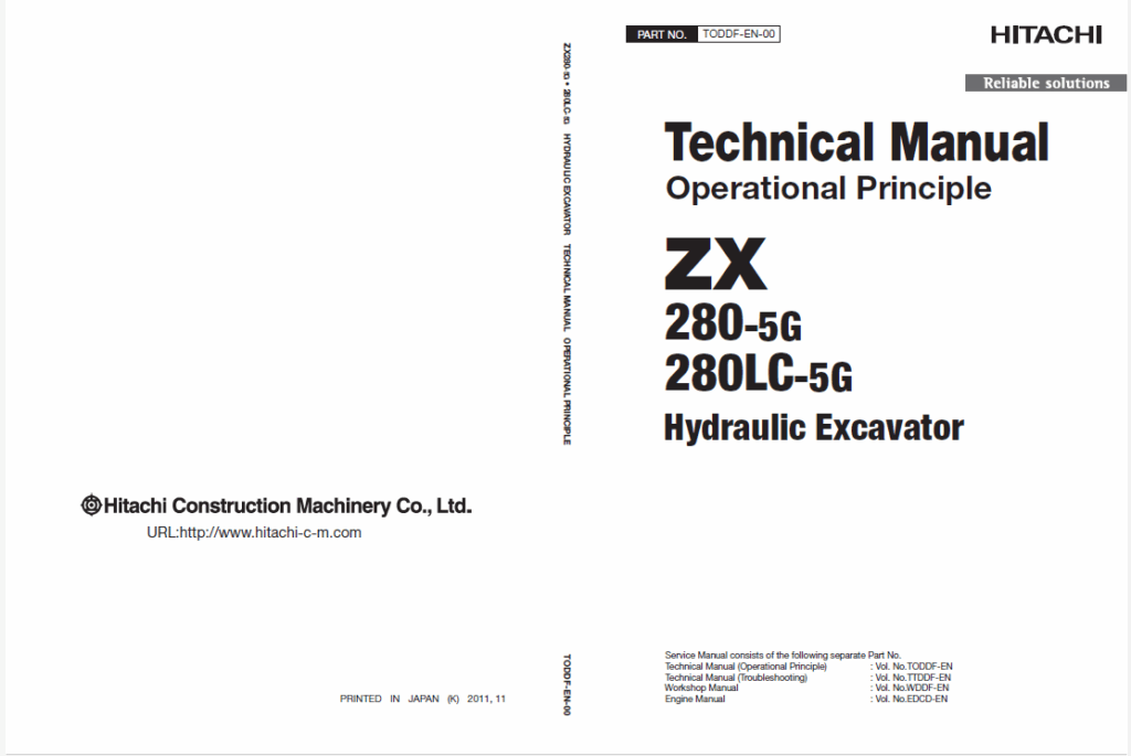 ZX280-5G,ZX280LC-5G Technical Manual (Operational Principle)