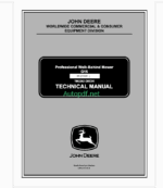 John Deere G100 and G110 Garden Tractors Technical Manual (TM2020)