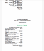John Deere G-III and D Series Skidder Repair TECHNICAL MANUAL