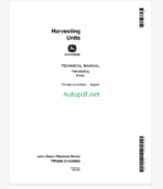 John Deere Harvesting Units Technical Manual (TM1295)