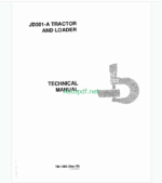 John Deere JD301-A Tractor and Loader Technical Manual (TM1088)