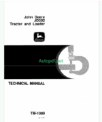 John Deere JD302 Tractor and Loader Technical Manual (TM1089)