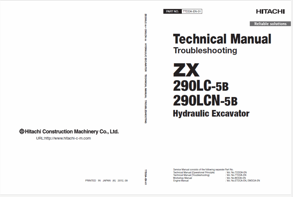 ZX290LC-5B, ZX290LCN-5B Technical Manual (Troubleshooting)