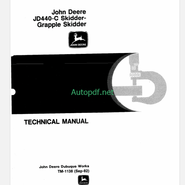 John Deere JD440C Skidder, Grapple Skidder Technical Manual