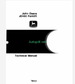 John Deere JD480 Forklift Technical Manual (TM1016)
