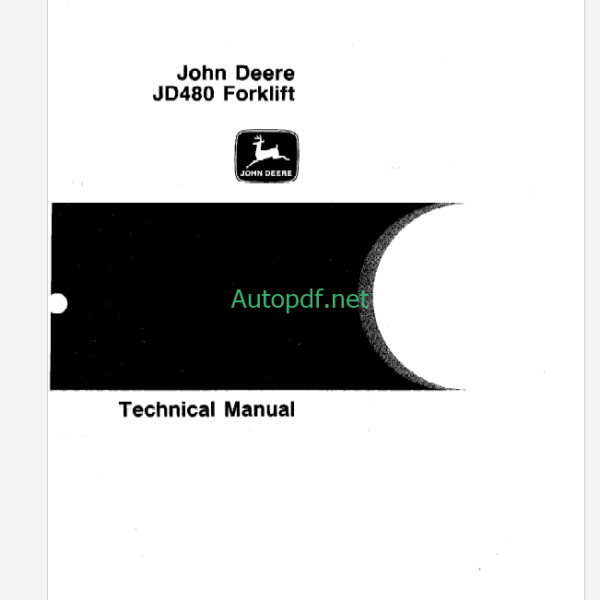 John Deere JD480 Forklift Technical Manual (TM1016)