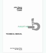 John Deere JD544 and JD544-A Loaders Technical Manual (TM1002)