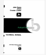 John Deere JD555 Crawler Loader Technical Manual (TM1111)