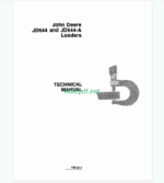 John Deere JD644 and JD644-A Loaders Technical Manual (TM1011)
