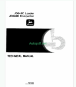 John Deere JD644C Loader Technical Manual (TM1229)
