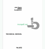 John Deere JD646 Compactor Technical Manual (TM1073)