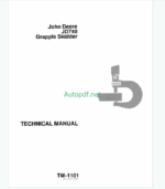 John Deere JD740 Grapple Skidder Technical Manual (TM1101)