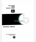 John Deere JD755 Crawler Loader Technical Manual (TM1137)