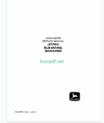 John Deere JD760 Elevating Scraper Service Manual (SM2076)