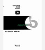 John Deere JD862 Scraper Technical Manual (TM1212)
