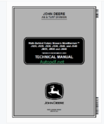 John Deere JS26, JS28, JS36, JS38, JS46, and JS48 JM26, JM36 and JM46 Walk-Behind Rotary Mowers MowMentumTM Technical Manual (TM109519)