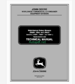 John Deere JS60H, JS63, and JS63C Walk-Behind Rotary Mowers Technical Manual (TM2209)