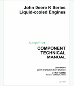 John Deere K Series Liquid-cooled Engines Component Technical Manual (CTM39)