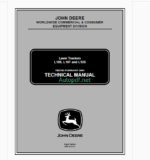 John Deere L105, L107 and L120 Lawn Tractors Manual (TM2185)