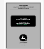 John Deere LTR155 LTR166 and LTR180 Lawn Tractors Technical Manual (TM1768)