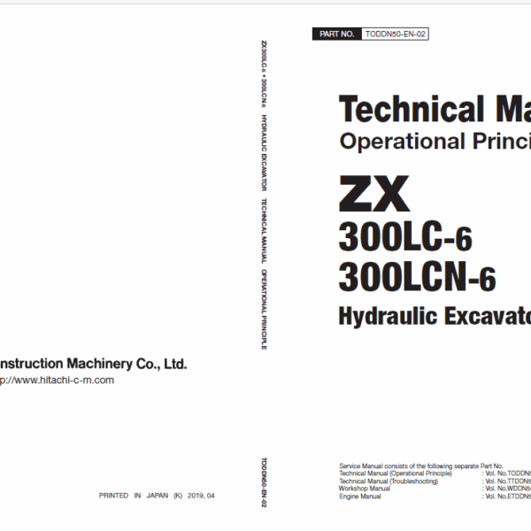 ZX300LC-6, ZX300LCN-6 Technical Manual (Operational Principle)