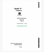 John Deere Model B Tractors Service Manual (SM2004)