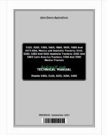 John Deere Models 5303, 5103, 5203, 5204, 5403 Tractors Technical Manual (TM900019,)