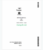 John Deere MT Tractor Service Manual (SM2002)