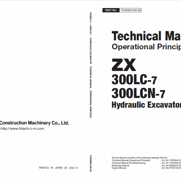 ZX300LC-7, ZX300LCN-7 Technical Manual (Operational Principle)