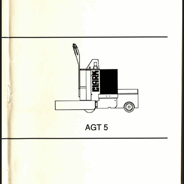 Clark AGT5 Forklift Operators Manual (OM-552)