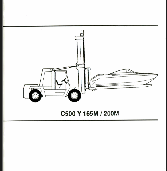 Clark C500Y165M, C500Y200M Forklift Operators Manual (OM-579M)