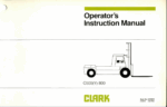 Clark C500Y-800 Forklift Operators Manual (OI-416)