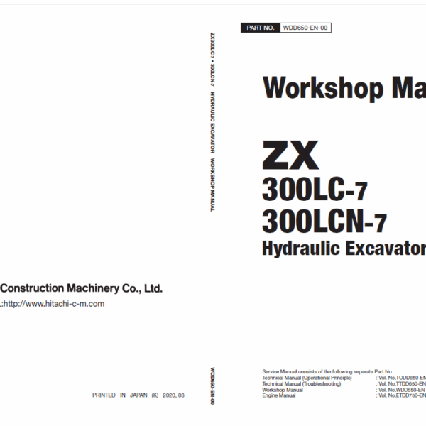ZX300LC-7H Technical Manual (Operational Principle)