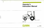 Clark DRT30 Forklift Operators Manual (OI-532)