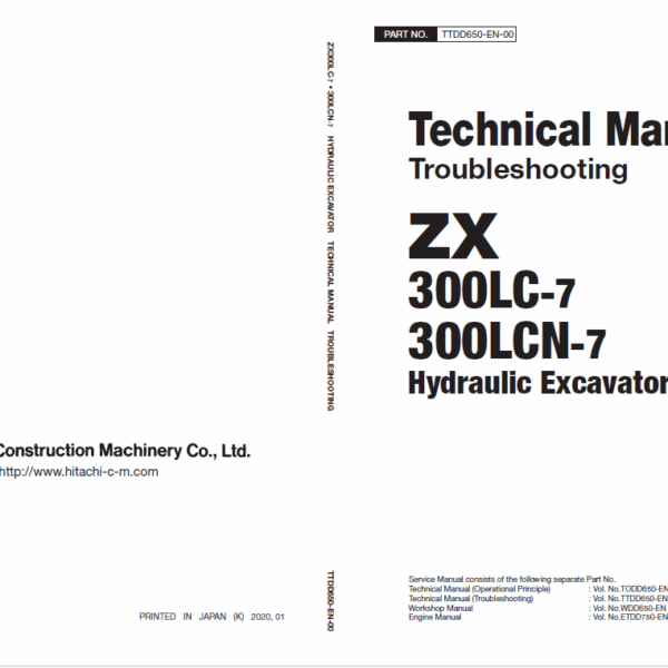 ZX300LC-7300LCN-7 Technical Manual (Troubleshooting)