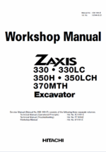 ZX330,ZX330LC,ZX350H,ZX350LCH,ZX370MTH Workshop manual