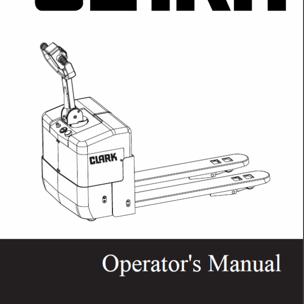 Clark EWP30 Forklift Operators Manual (OM-722)