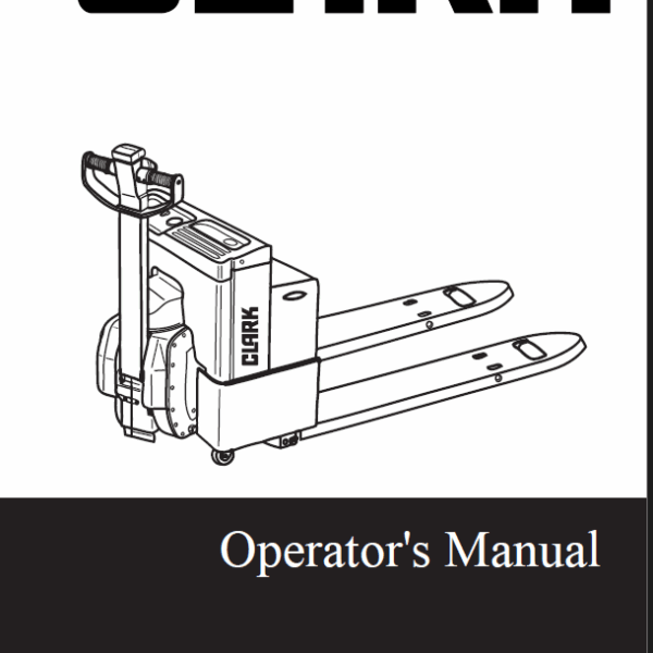 Clark EWP45 Forklift Operators Manual (OM-719)