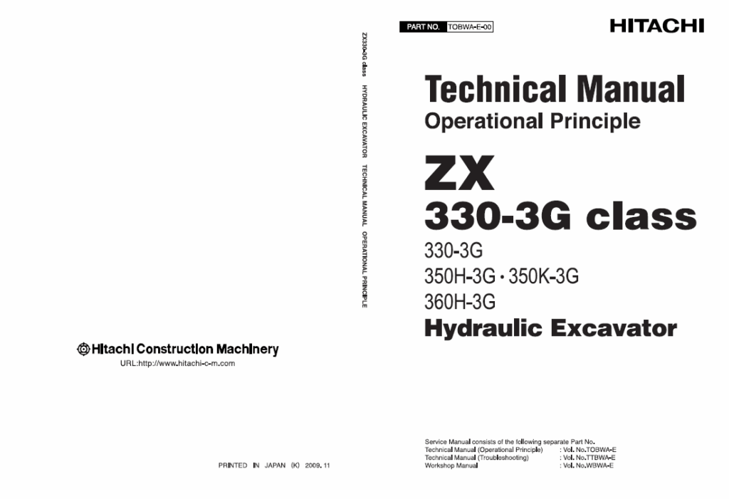 ZX330-3G,ZX350H-3G,ZX350K-3G,ZX360H-3G Technical Manual (Operational Principle)
