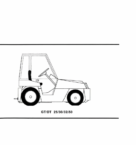 Clark GT-DT 25, 30, 32, 50 Forklift Operators Manual (OM-553)