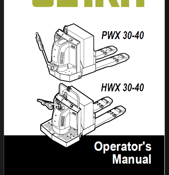 Clark PWX30-40, HWX30-40 Forklift Operators Manual (OM-878)